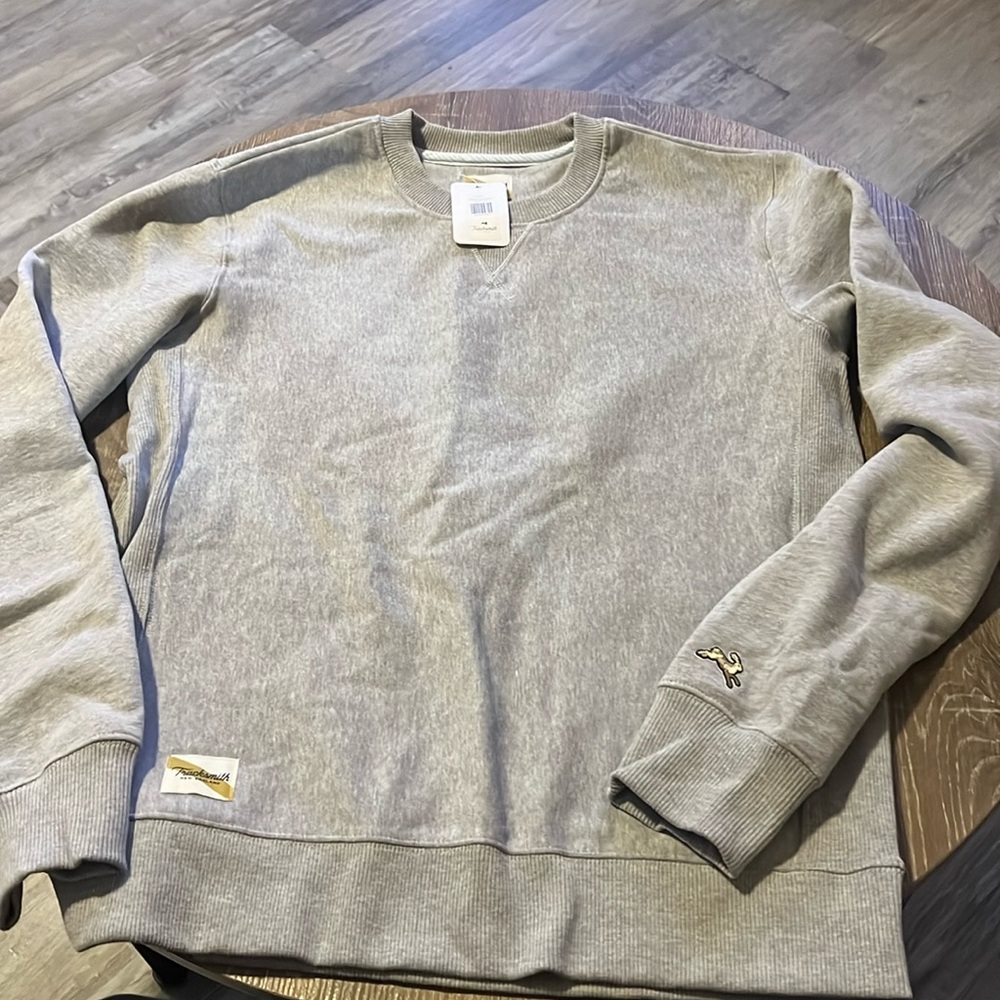 Tracksmith Grey Crew Sweatshirt